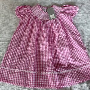 Pink Gingham Kids Dress